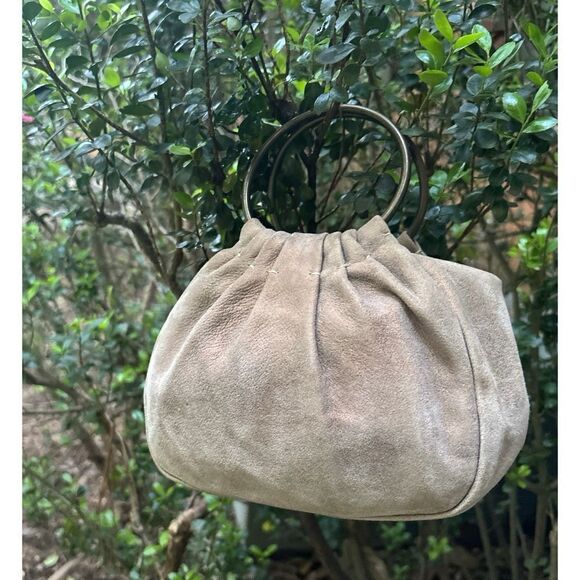 COUTURE
 DONALD J. PLINER 
MADE IN THE MOUNTAINS OF ITALY Mini HOBO Nubuck Bag - Picture 9 of 12